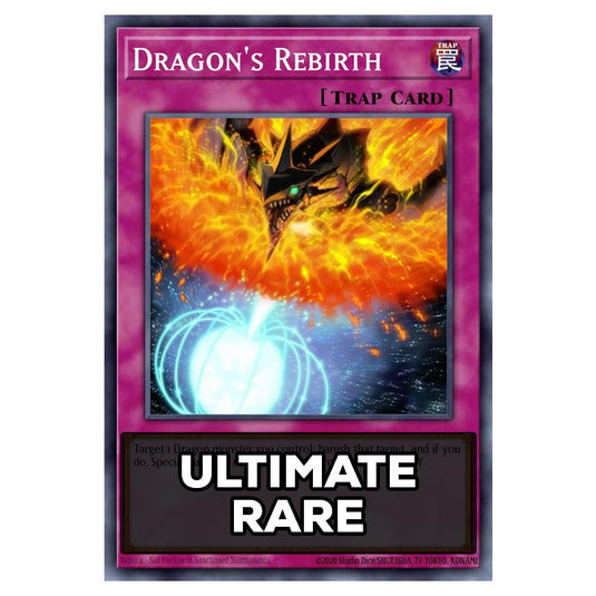 Dragon's Rebirth RA05-EN078 card from the Yu-Gi-Oh! set Rarity Collection 5