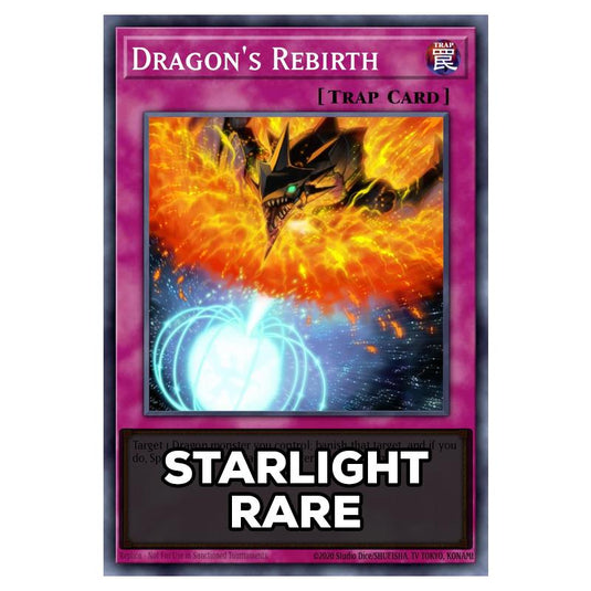 Dragon's Rebirth RA05-EN078 card from the Yu-Gi-Oh! set Rarity Collection 5