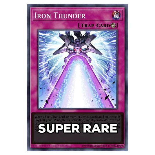 Iron Thunder RA05-EN079 card from the Yu-Gi-Oh! set Rarity Collection 5