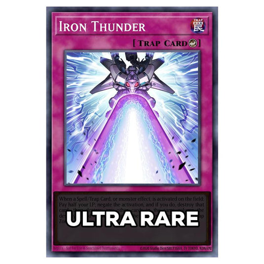 Iron Thunder RA05-EN079 card from the Yu-Gi-Oh! set Rarity Collection 5