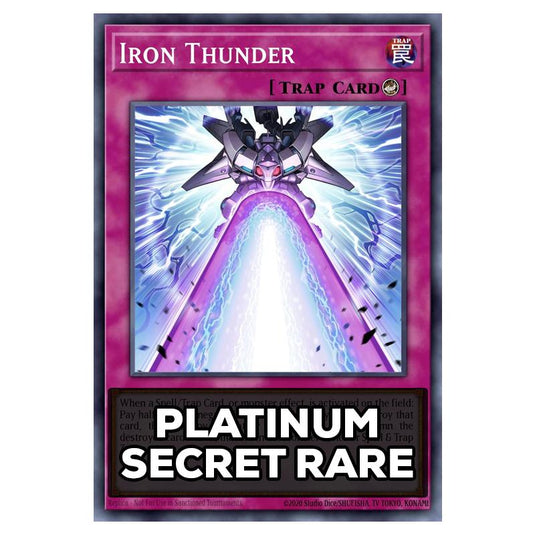 Iron Thunder RA05-EN079 card from the Yu-Gi-Oh! set Rarity Collection 5