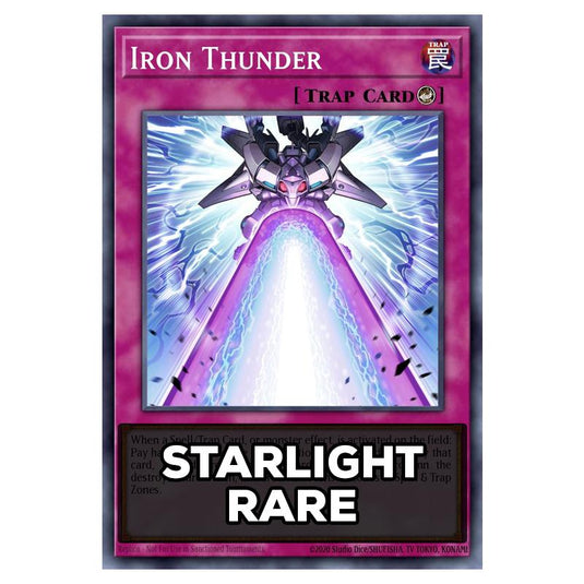 Iron Thunder RA05-EN079 card from the Yu-Gi-Oh! set Rarity Collection 5