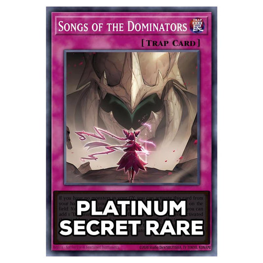 Songs of the Dominators RA05-EN081 card from the Yu-Gi-Oh! set Rarity Collection 5