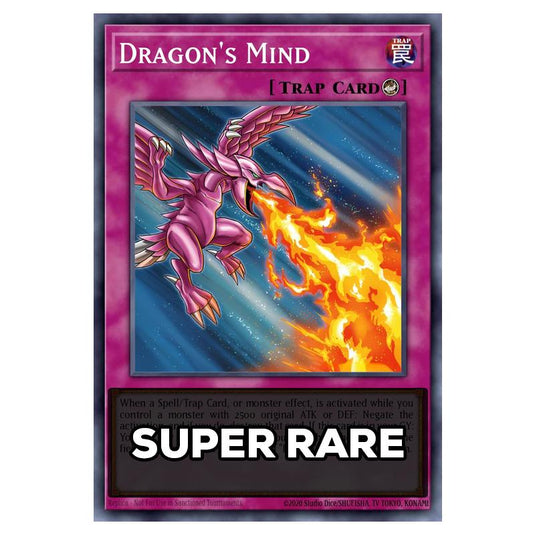 Dragon's Mind RA05-EN082 card from the Yu-Gi-Oh! set Rarity Collection 5