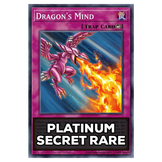 Dragon's Mind RA05-EN082 card from the Yu-Gi-Oh! set Rarity Collection 5