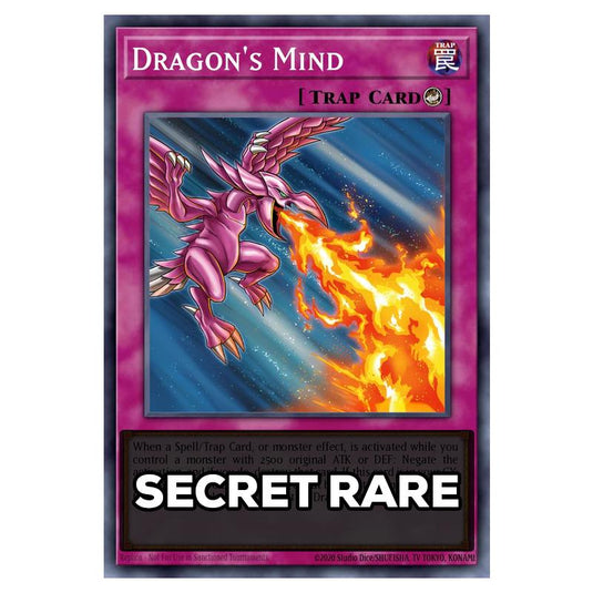 Dragon's Mind RA05-EN082 card from the Yu-Gi-Oh! set Rarity Collection 5