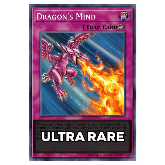 Dragon's Mind RA05-EN082 card from the Yu-Gi-Oh! set Rarity Collection 5