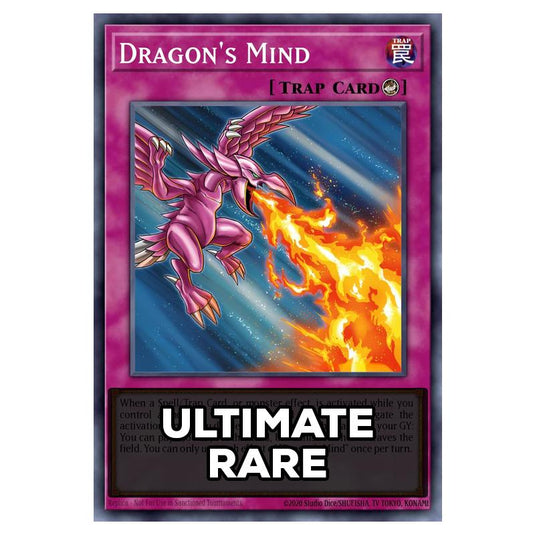 Dragon's Mind RA05-EN082 card from the Yu-Gi-Oh! set Rarity Collection 5