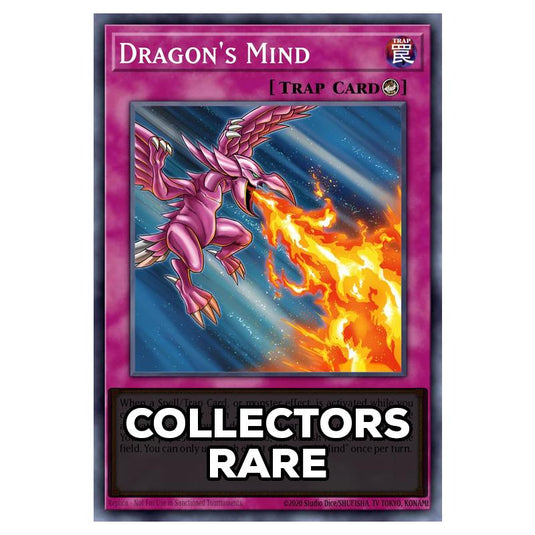 Dragon's Mind RA05-EN082 card from the Yu-Gi-Oh! set Rarity Collection 5
