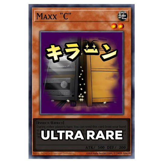 Maxx "C" RA05-EN089 card from the Yu-Gi-Oh! set Rarity Collection 5