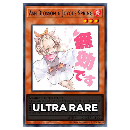 Ash Blossom & Joyous Spring RA05-EN091 card from the Yu-Gi-Oh! set Rarity Collection 5