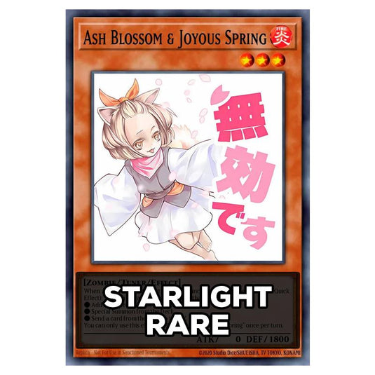 Ash Blossom & Joyous Spring RA05-EN091 card from the Yu-Gi-Oh! set Rarity Collection 5