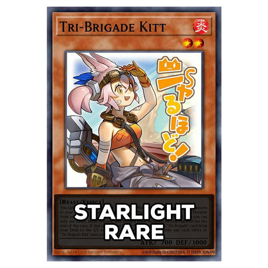 Tri-Brigade Kitt RA05-EN098 card from the Yu-Gi-Oh! set Rarity Collection 5