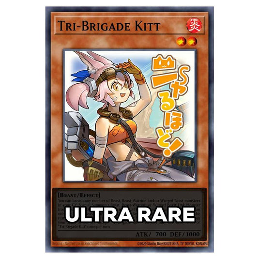 Tri-Brigade Kitt RA05-EN098 card from the Yu-Gi-Oh! set Rarity Collection 5