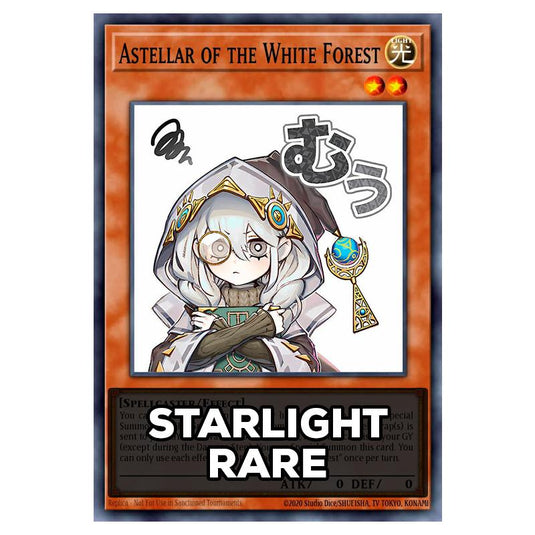 Astellar of the White Forest RA05-EN100 card from the Yu-Gi-Oh! set Rarity Collection 5