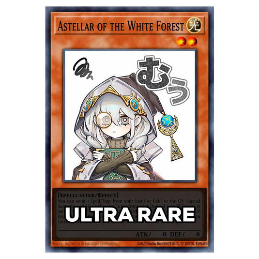 Astellar of the White Forest RA05-EN100 card from the Yu-Gi-Oh! set Rarity Collection 5