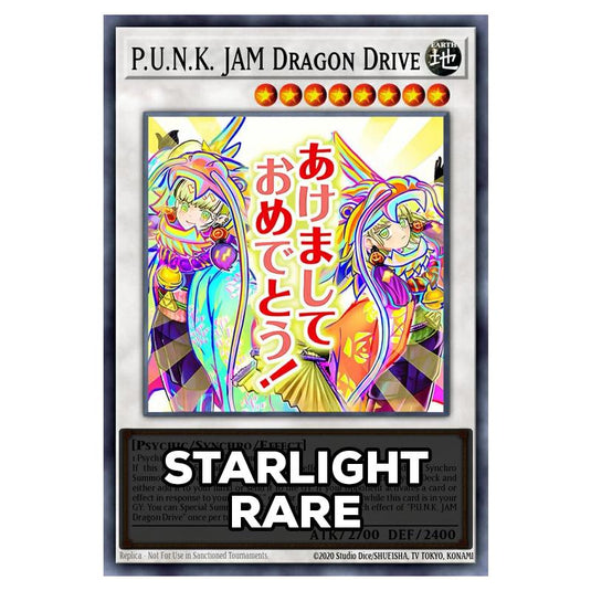 P.U.N.K. JAM Dragon Drive RA05-EN102 card from the Yu-Gi-Oh! set Rarity Collection 5