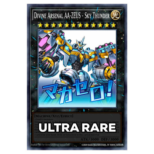 Divine Arsenal AA-ZEUS - Sky Thunder RA05-EN103 card from the Yu-Gi-Oh! set Rarity Collection 5