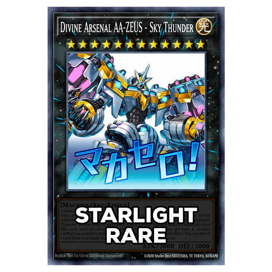 Divine Arsenal AA-ZEUS - Sky Thunder RA05-EN103 card from the Yu-Gi-Oh! set Rarity Collection 5