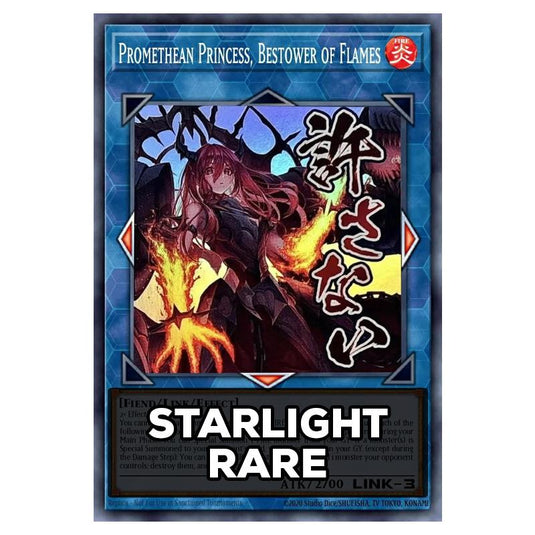 Promethean Princess, Bestower of Flames RA05-EN107 card from the Yu-Gi-Oh! set Rarity Collection 5