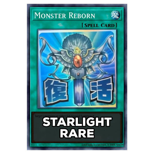 Monster Reborn RA05-EN108 card from the Yu-Gi-Oh! set Rarity Collection 5