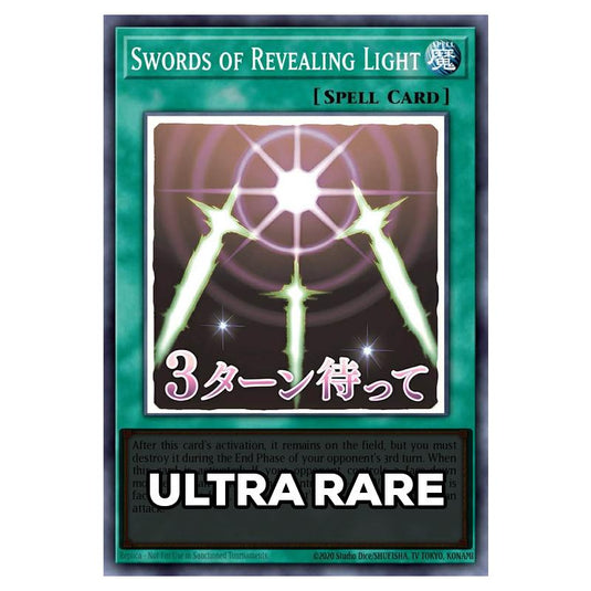 Swords of Revealing Light RA05-EN109 card from the Yu-Gi-Oh! set Rarity Collection 5