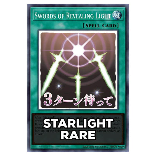 Swords of Revealing Light RA05-EN109 card from the Yu-Gi-Oh! set Rarity Collection 5