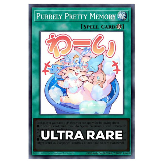 Purrely Pretty Memory RA05-EN120 card from the Yu-Gi-Oh! set Rarity Collection 5