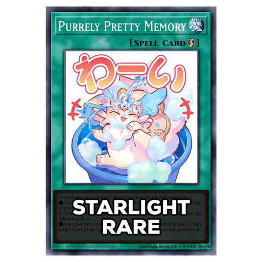 Purrely Pretty Memory RA05-EN120 card from the Yu-Gi-Oh! set Rarity Collection 5