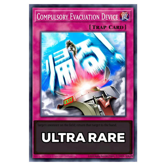 Compulsory Evacuation Device RA05-EN125 card from the Yu-Gi-Oh! set Rarity Collection 5