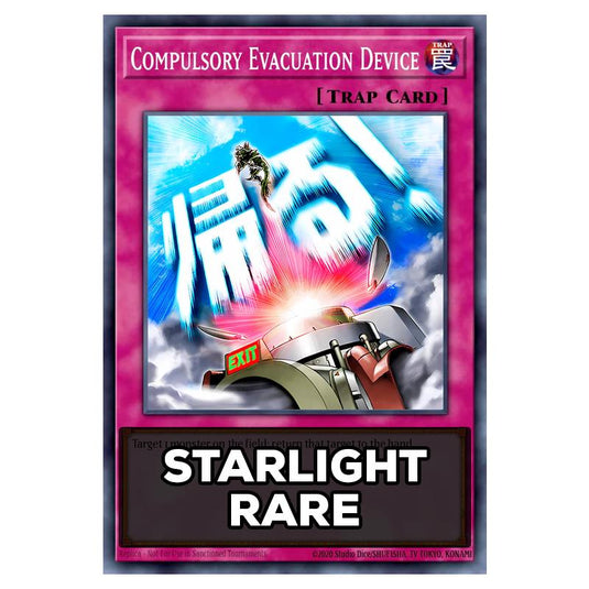 Compulsory Evacuation Device RA05-EN125 card from the Yu-Gi-Oh! set Rarity Collection 5