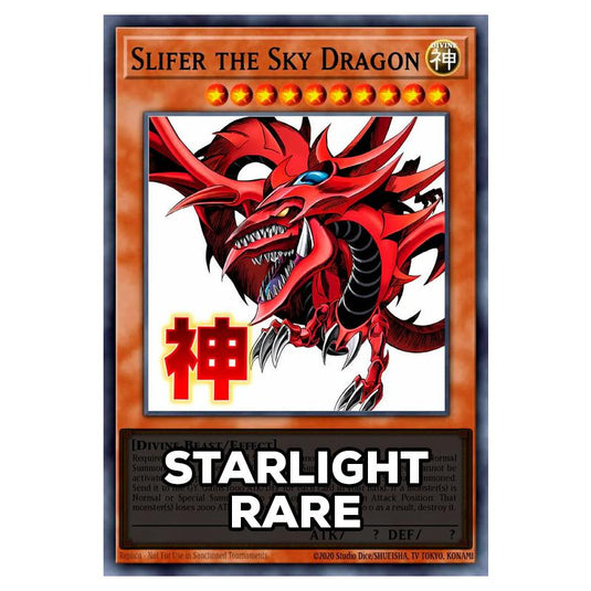 Slifer the Sky Dragon RA05-EN128 card from the Yu-Gi-Oh! set Rarity Collection 5