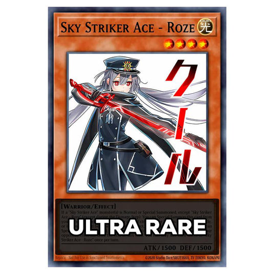 Sky Striker Ace - Roze RA05-EN133 card from the Yu-Gi-Oh! set Rarity Collection 5