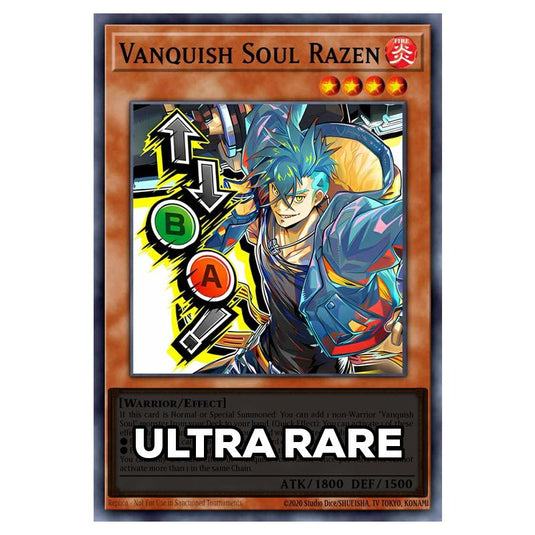 Vanquish Soul Razen RA05-EN134 card from the Yu-Gi-Oh! set Rarity Collection 5