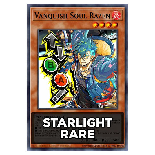 Vanquish Soul Razen RA05-EN134 card from the Yu-Gi-Oh! set Rarity Collection 5