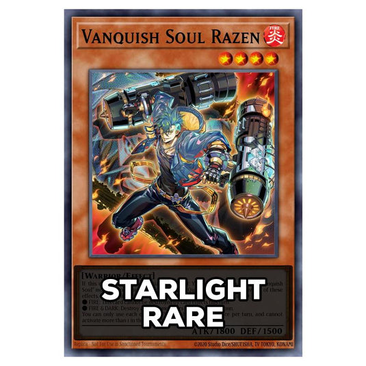 Vanquish Soul Razen RA05-EN134a card from the Yu-Gi-Oh! set Rarity Collection 5