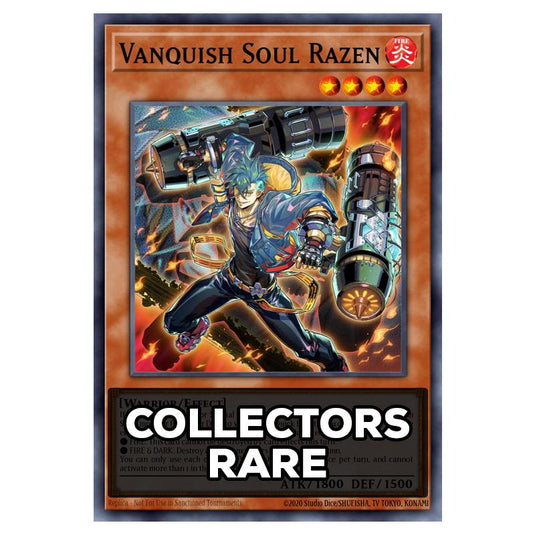 Vanquish Soul Razen RA05-EN134a card from the Yu-Gi-Oh! set Rarity Collection 5