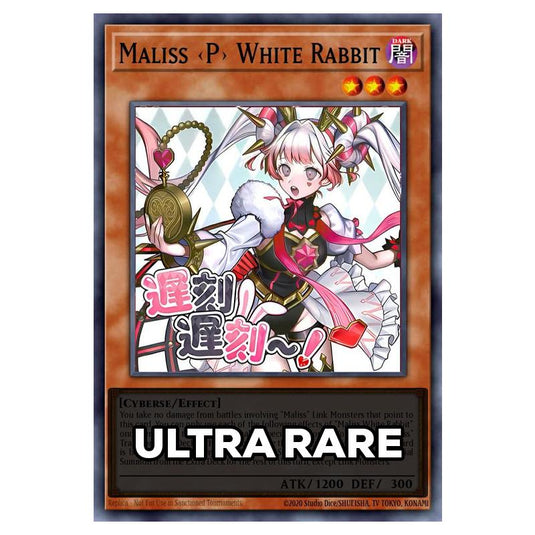 Maliss P White Rabbit RA05-EN136 card from the Yu-Gi-Oh! set Rarity Collection 5