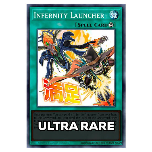 Infernity Launcher RA05-EN139 card from the Yu-Gi-Oh! set Rarity Collection 5