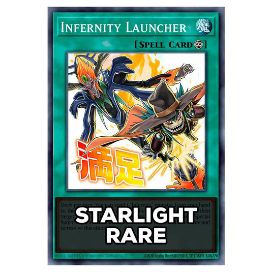 Infernity Launcher RA05-EN139 card from the Yu-Gi-Oh! set Rarity Collection 5