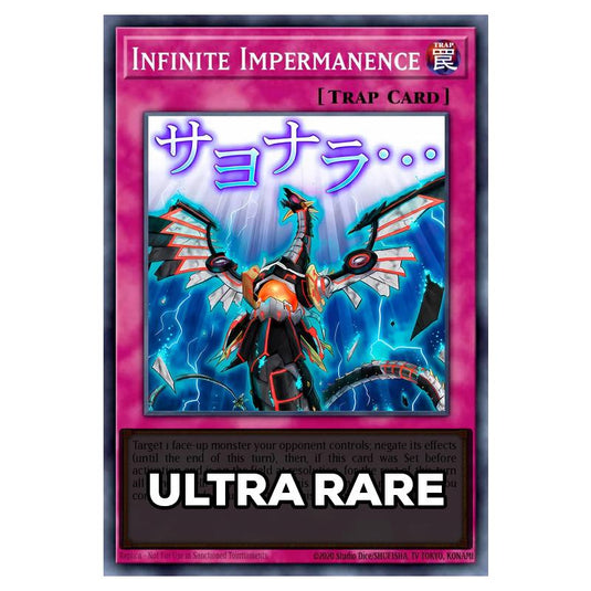 Infinite Impermanence RA05-EN140 card from the Yu-Gi-Oh! set Rarity Collection 5