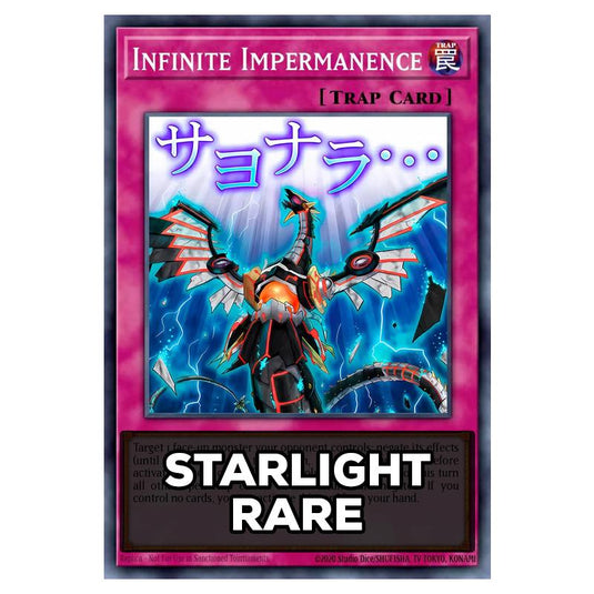 Infinite Impermanence RA05-EN140 card from the Yu-Gi-Oh! set Rarity Collection 5