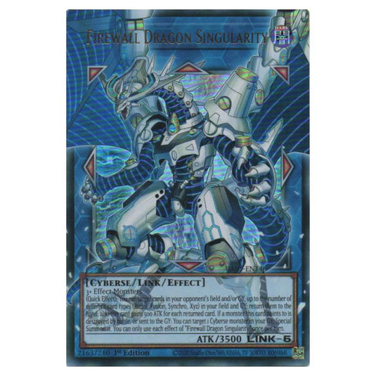 Firewall Dragon Singularity RA05-EN146 card from the Yu-Gi-Oh! set Rarity Collection 5