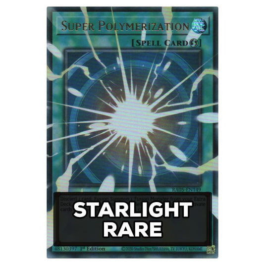 Super Polymerization RA05-EN149 card from the Yu-Gi-Oh! set Rarity Collection 5