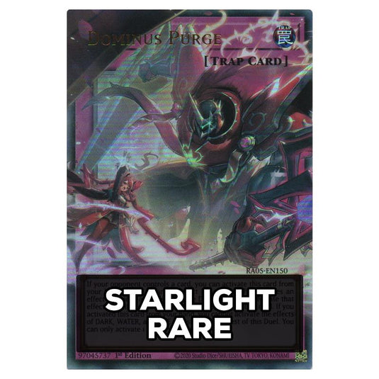 Dominus Purge RA05-EN150 card from the Yu-Gi-Oh! set Rarity Collection 5