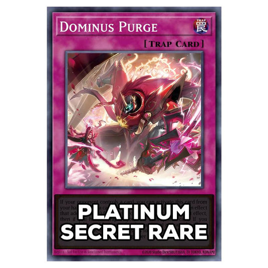 Dominus Purge RA05-EN150 card from the Yu-Gi-Oh! set Rarity Collection 5