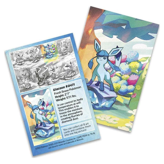 Pokemon - Scarlet & Violet - Prismatic Evolutions - Mini Tin - Glaceon - Art Card