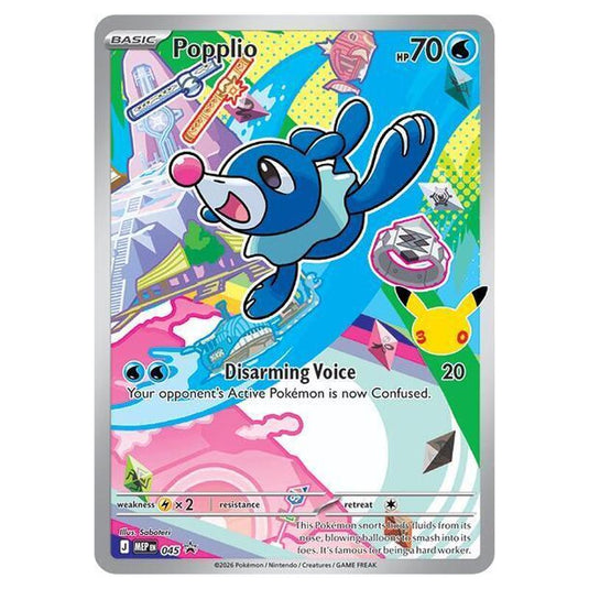 Pokemon - MEP Black Star Promos - Popplio - MEP045