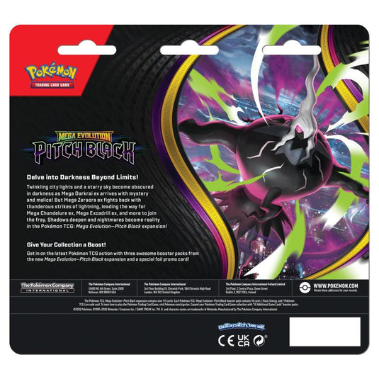 Pokemon - Mega Evolution - Pitch Black - 3-Pack Blister - Binacle