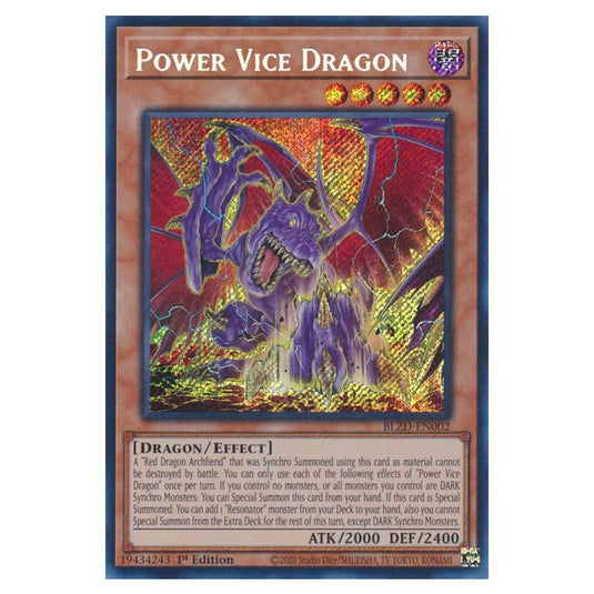 Yu-Gi-Oh! - Blazing Dominion - Power Vice Dragon (Starlight Rare) - BLZD-EN002